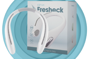 Qinux Fresheck Original – Der tragbare Nackenventilator, der Sie überall erfrischt.